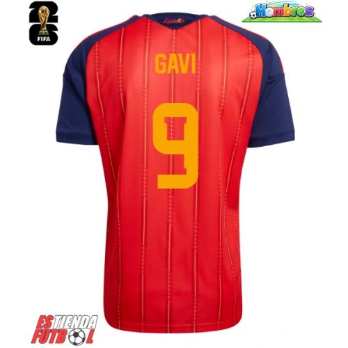 España Paez Gavi #9 Primera Equipación Mundial 2026 Manga Corta